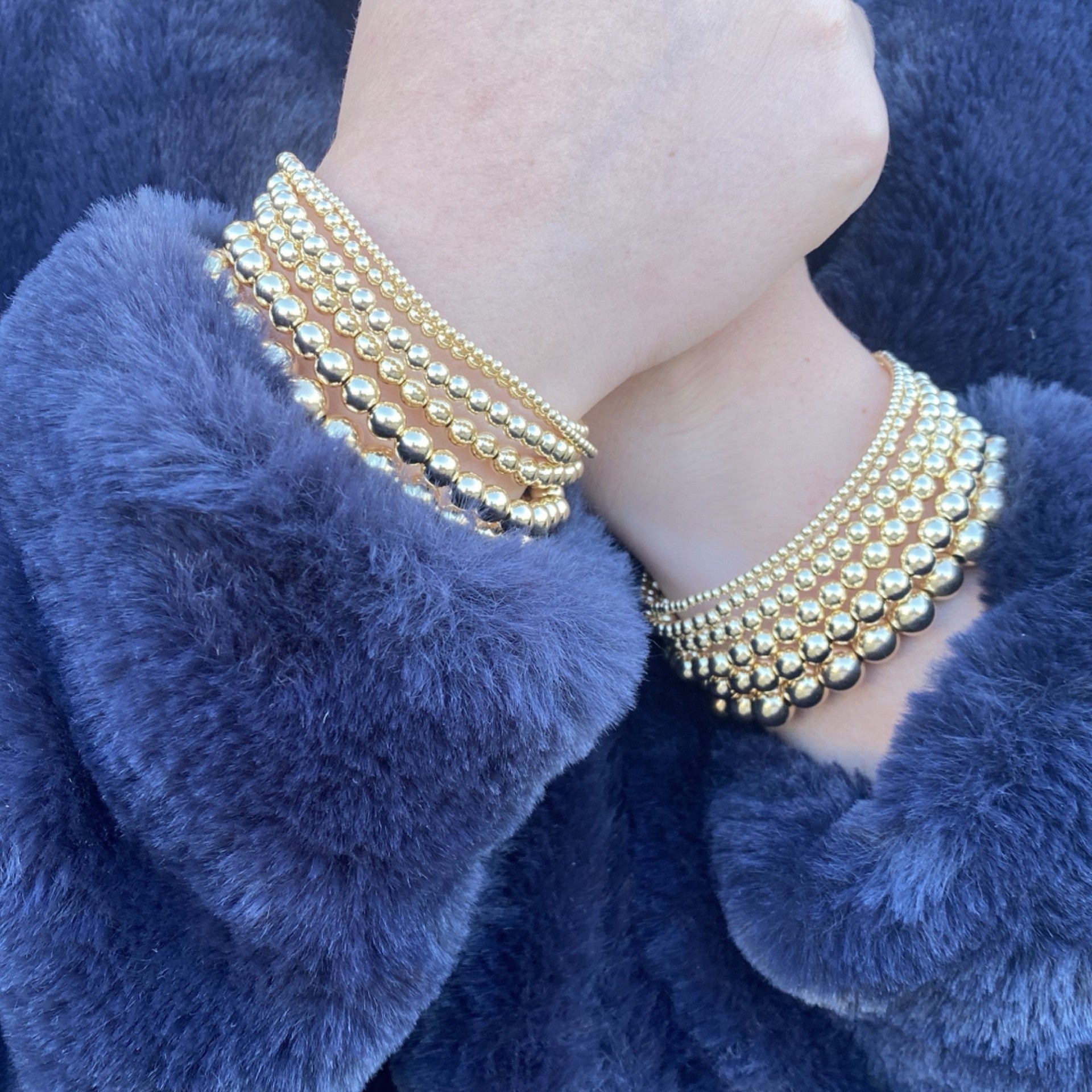 Steadfast gold filled beaded bracelet collection – Sugar Bean Jewelry
