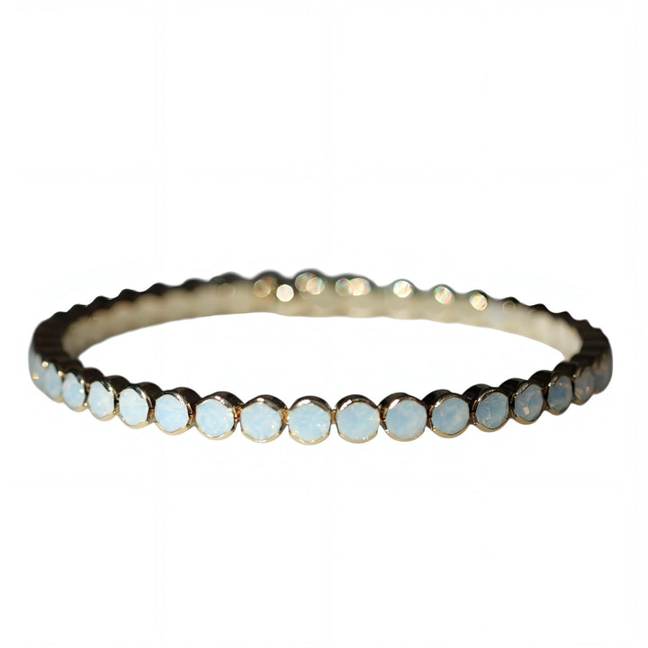 CALI CRYSTAL BANGLE WHITE OPAL