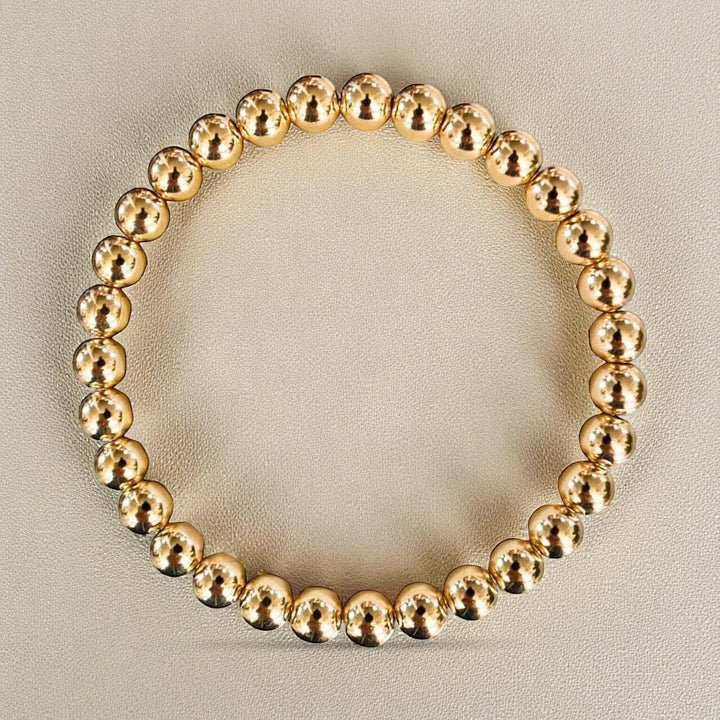 6mm Bead Bracelet • 14k Gold-Filled