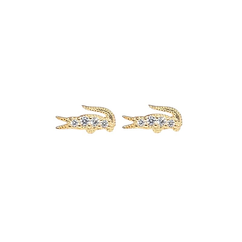 ALLIGATOR STUD EARRINGS