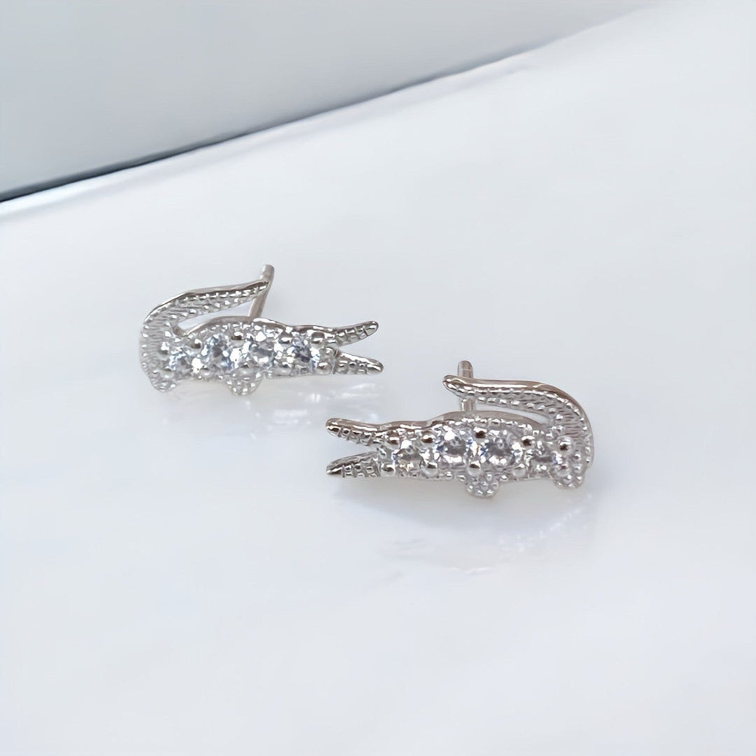 ALLIGATOR STUD EARRINGS