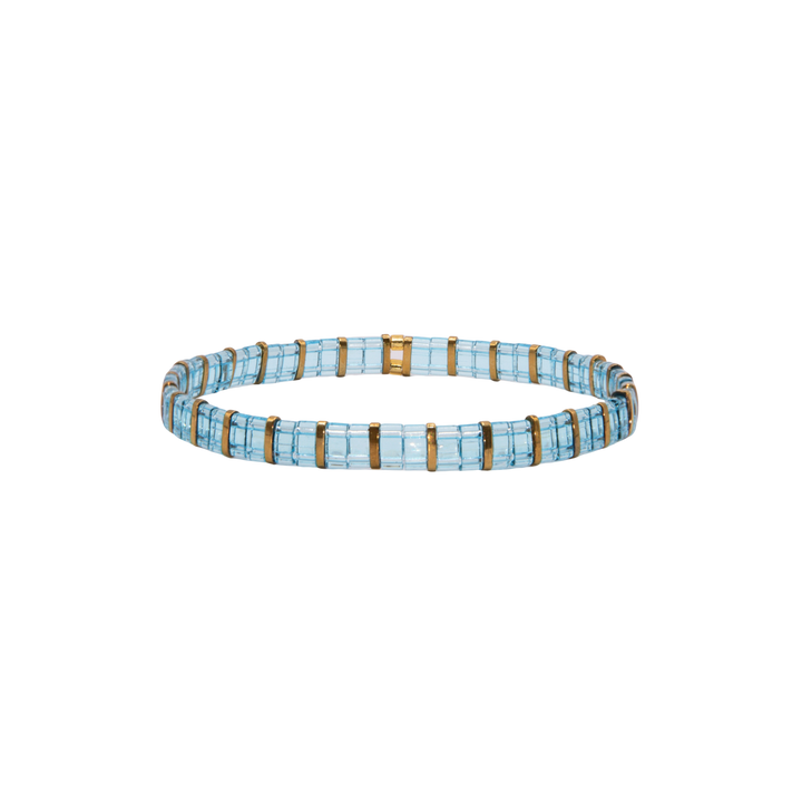 Aquarelle Tila Bracelet – Miyuki glass bead stretch bracelet – Sugar Bean Jewelry