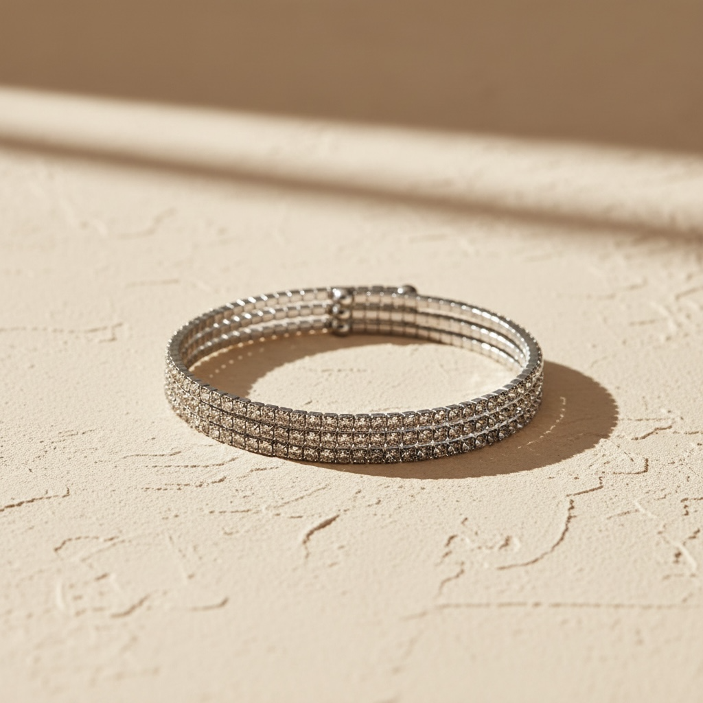 CLASSIC CRYSTAL BANGLE STACK - BLACK DIAMOND