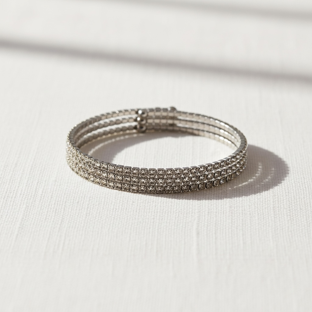 CLASSIC CRYSTAL BANGLE STACK - BLACK DIAMOND