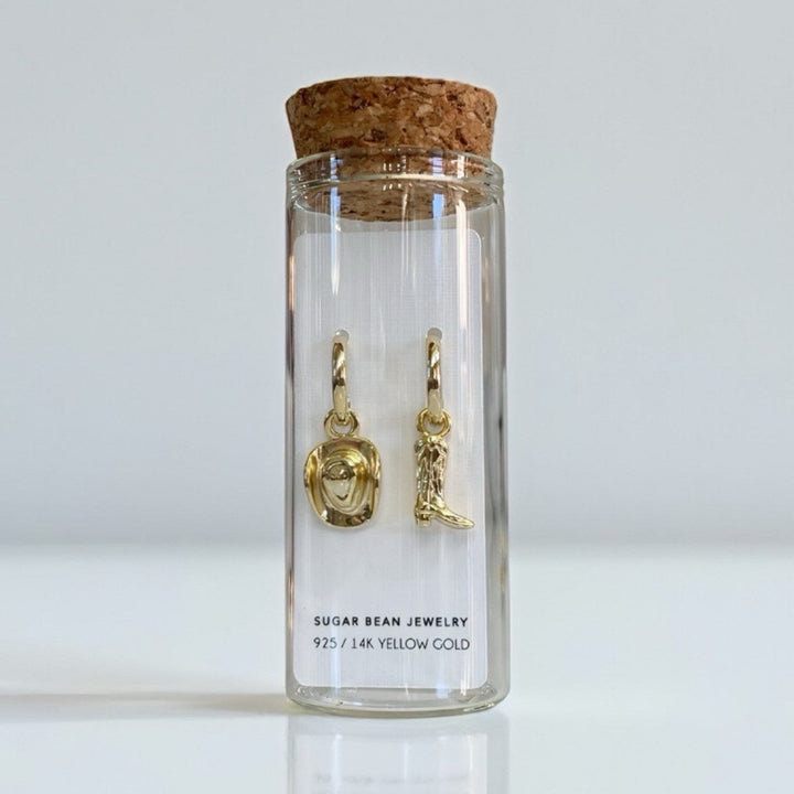 HOWDY MISMATCH HUGGIE EARRINGS