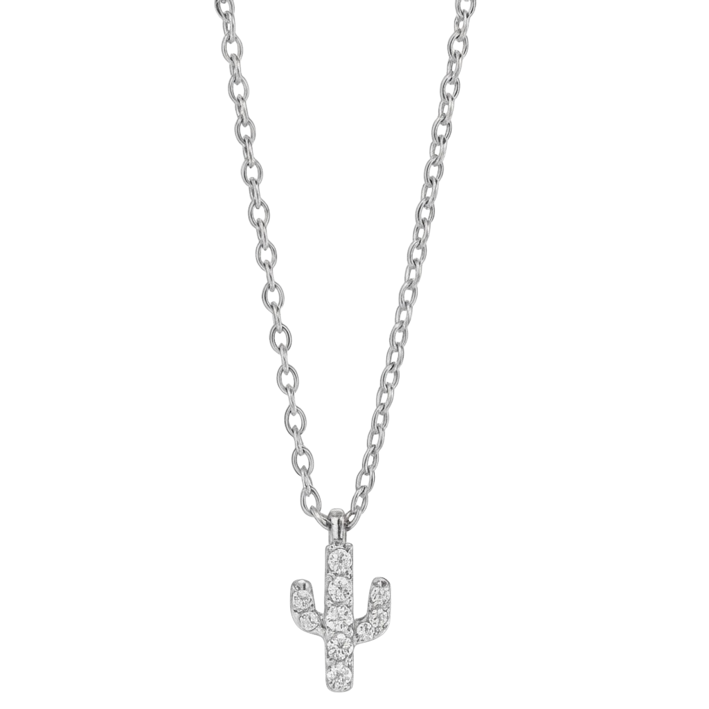 MINI PAVÉ CACTUS NECKLACE