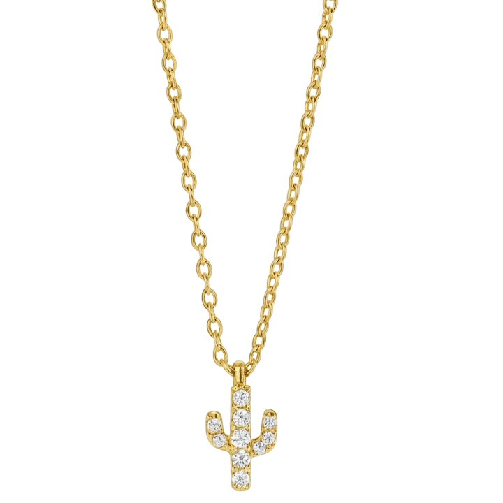 MINI PAVÉ CACTUS NECKLACE