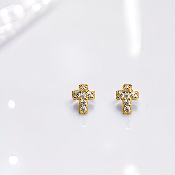 MINI CROSS STUDS