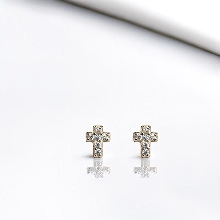 MINI CROSS STUDS