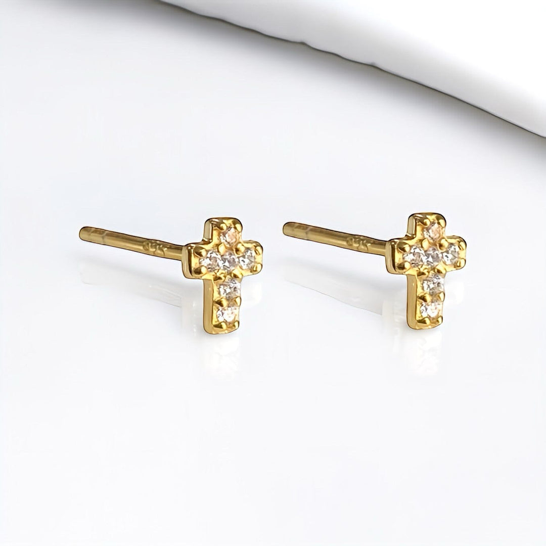 MINI CROSS STUDS