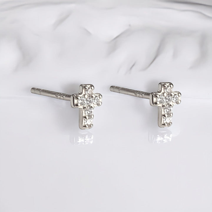 MINI CROSS STUDS