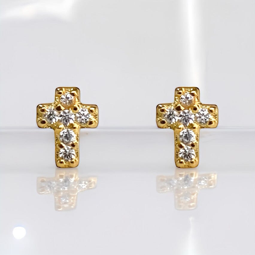 MINI CROSS STUDS