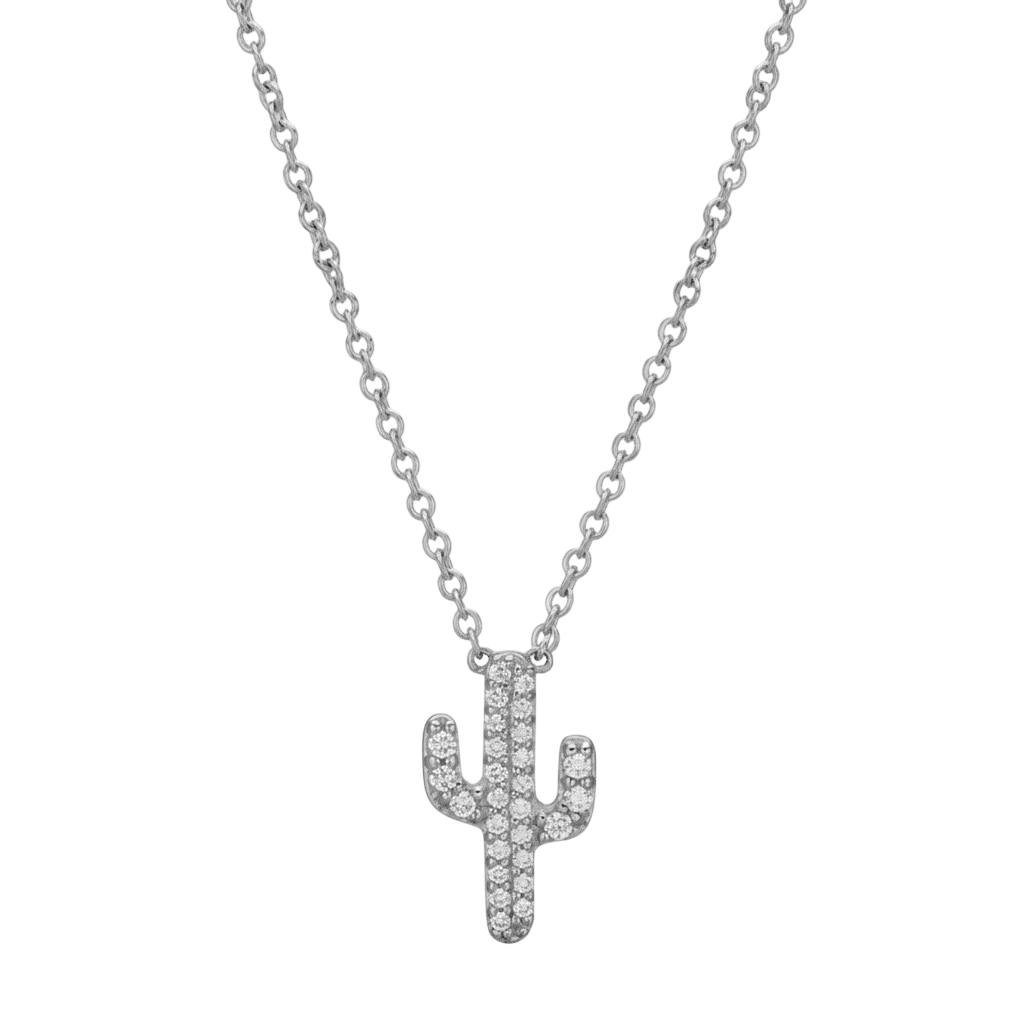 PAVÉ CACTUS NECKLACE