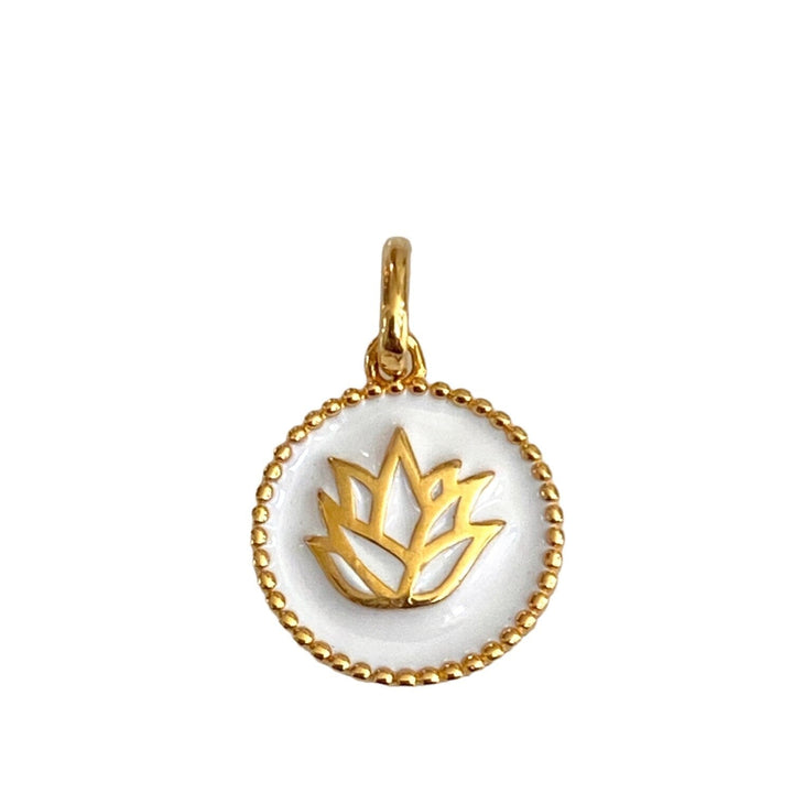 AGAVE NECKLACE CHARM WHITE