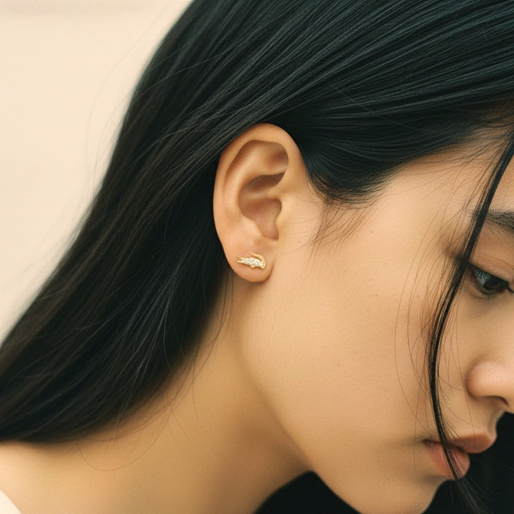 Alligator stud earrings – Sugar Bean Jewelry