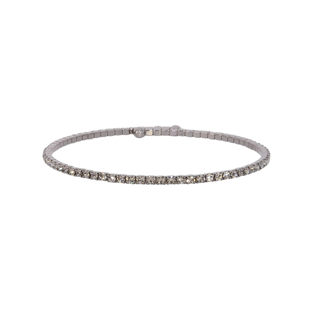 Black diamond classic crystal bangle bracelet – Sugar Bean Jewelry