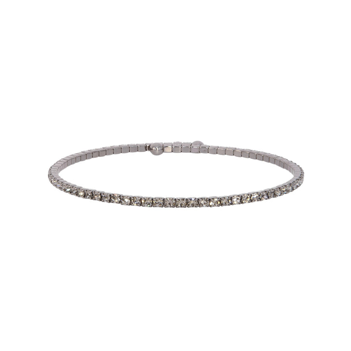 Black diamond classic crystal bangle bracelet – Sugar Bean Jewelry