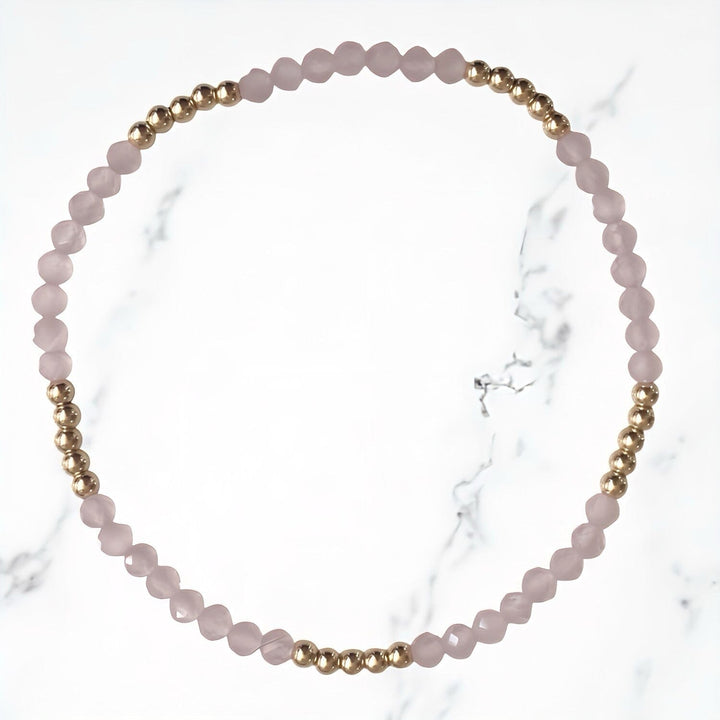 Bliss Bracelet • Rose Quartz & 18k Gold-Filled Beads