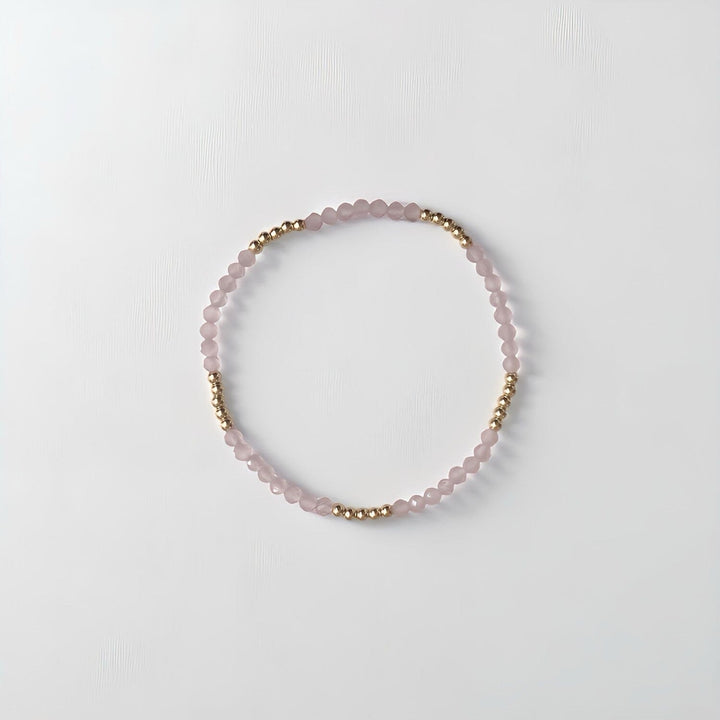 Bliss Bracelet • Rose Quartz & 18k Gold-Filled Beads