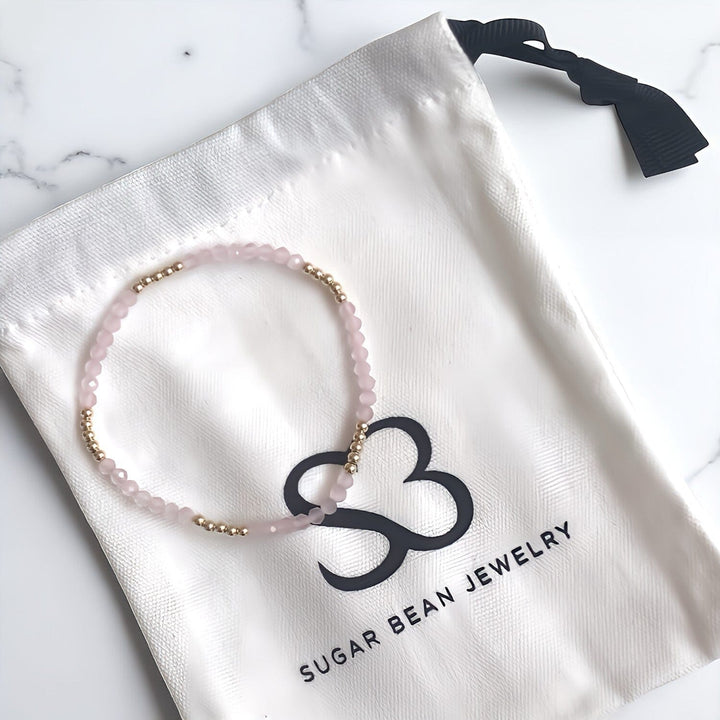 Bliss Bracelet • Rose Quartz & 18k Gold-Filled Beads
