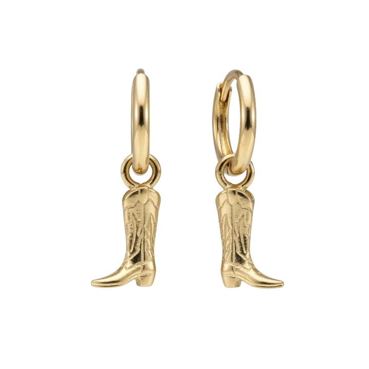 COWBOY BOOT HUGGIE EARRINGS