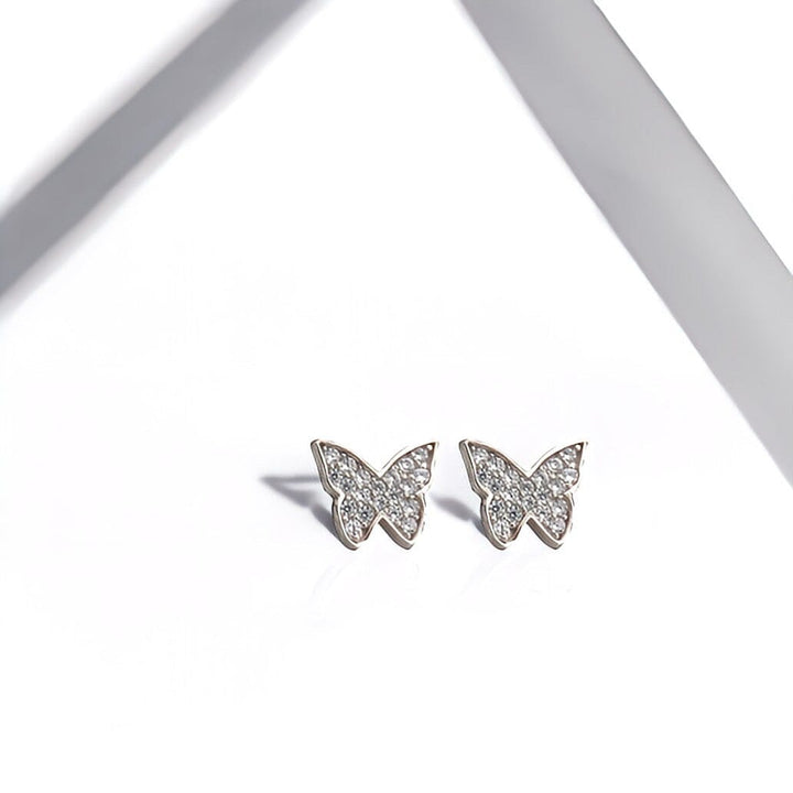 TINY BUTTERFLY STUD EARRINGS