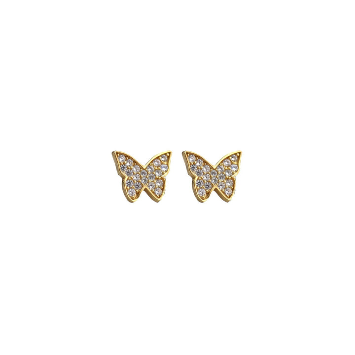 TINY BUTTERFLY STUD EARRINGS