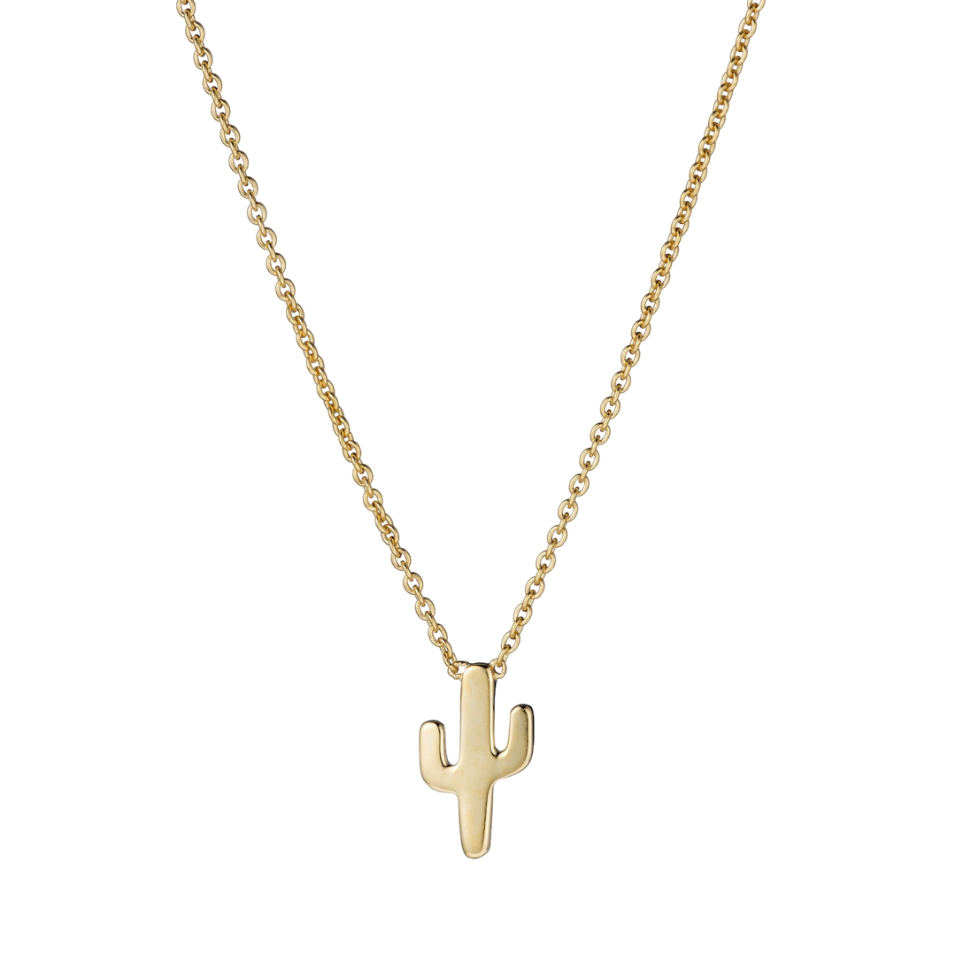 Cactus Necklace – sterling silver desert pendant necklace – Sugar Bean Jewelry