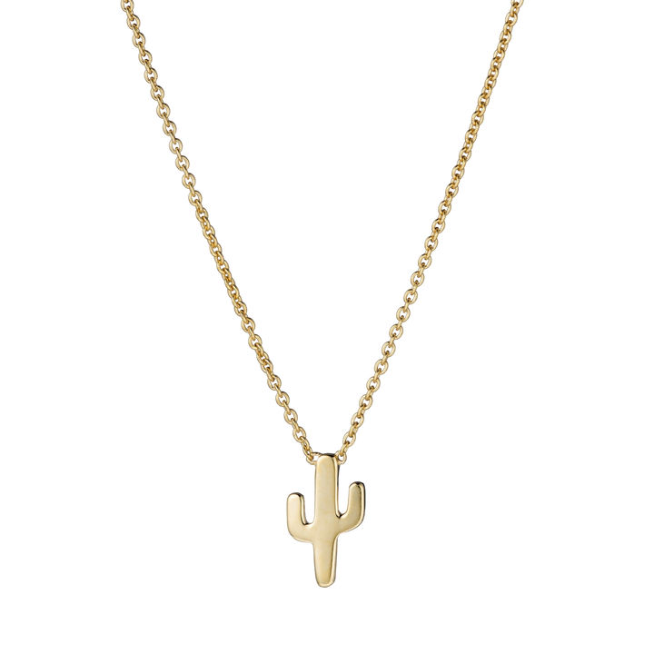 Cactus Necklace – sterling silver desert pendant necklace – Sugar Bean Jewelry