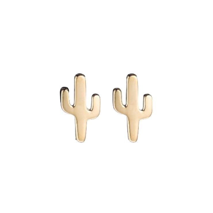 Cactus Studs – sterling silver cactus stud earrings – Sugar Bean Jewelry