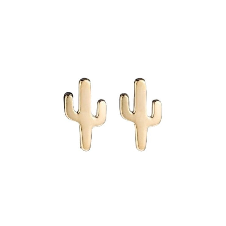 Cactus Studs – sterling silver cactus stud earrings – Sugar Bean Jewelry