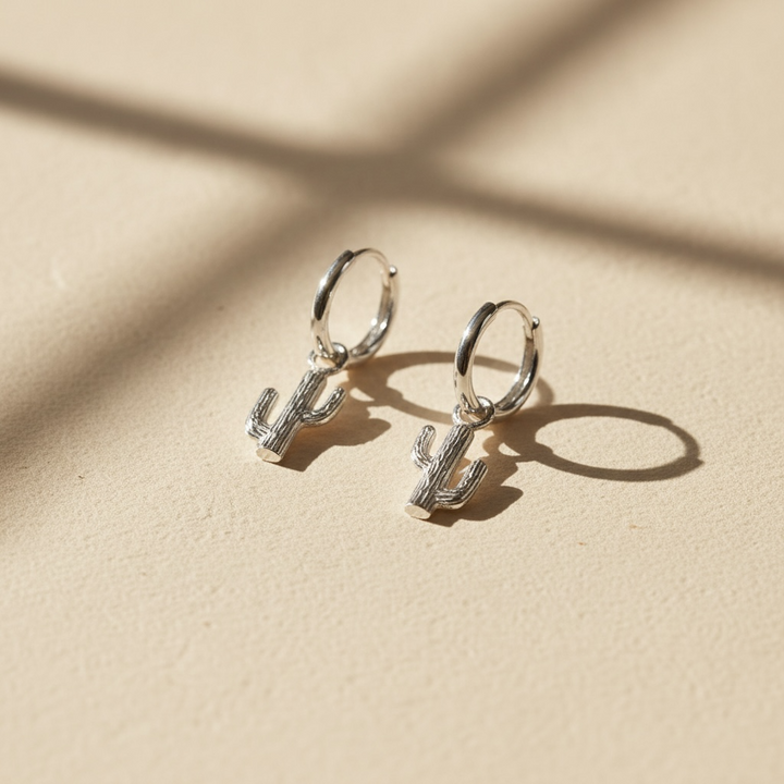 CACTUS HUGGIE EARRINGS