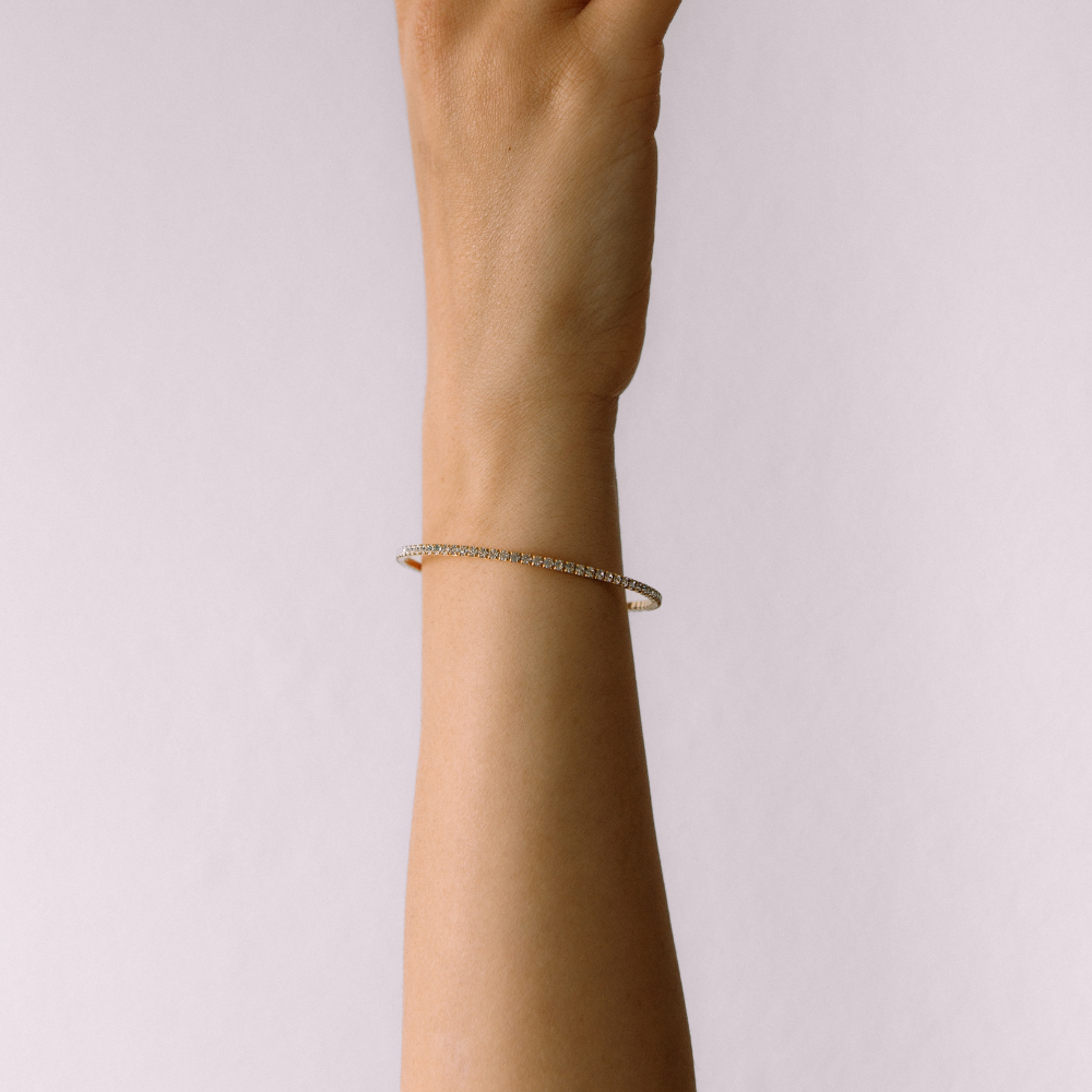 CLASSIC CRYSTAL BANGLE GOLD