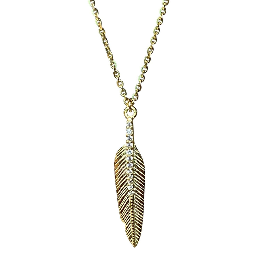 GOLDEN FEATHER NECKLACE