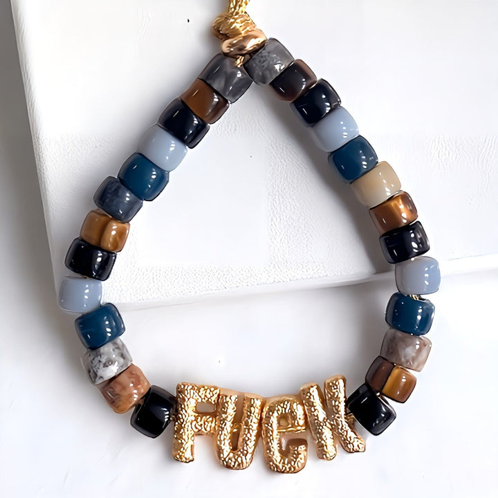 FUCK GEMSTONE BRACELET