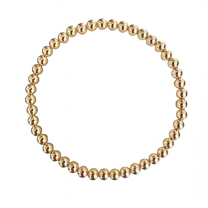 4mm Bead Bracelet • 18k Gold-Filled