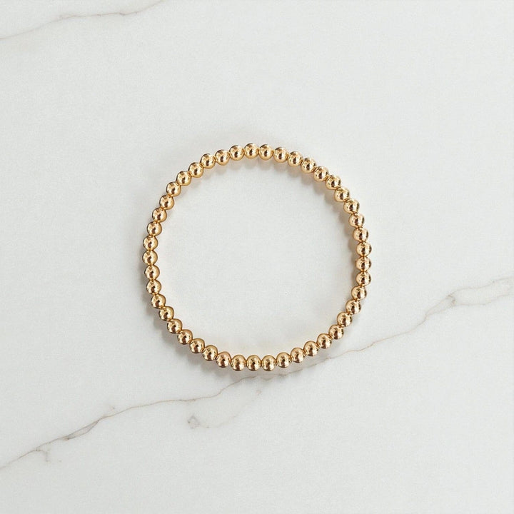 4mm Bead Bracelet • 18k Gold-Filled