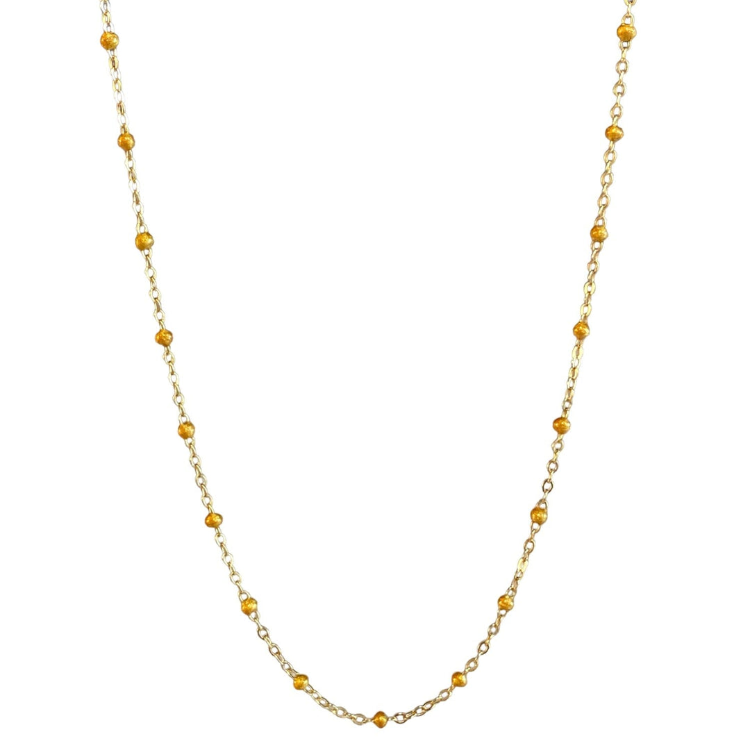 CLASSIC GOLD RESIN NECKLACE
