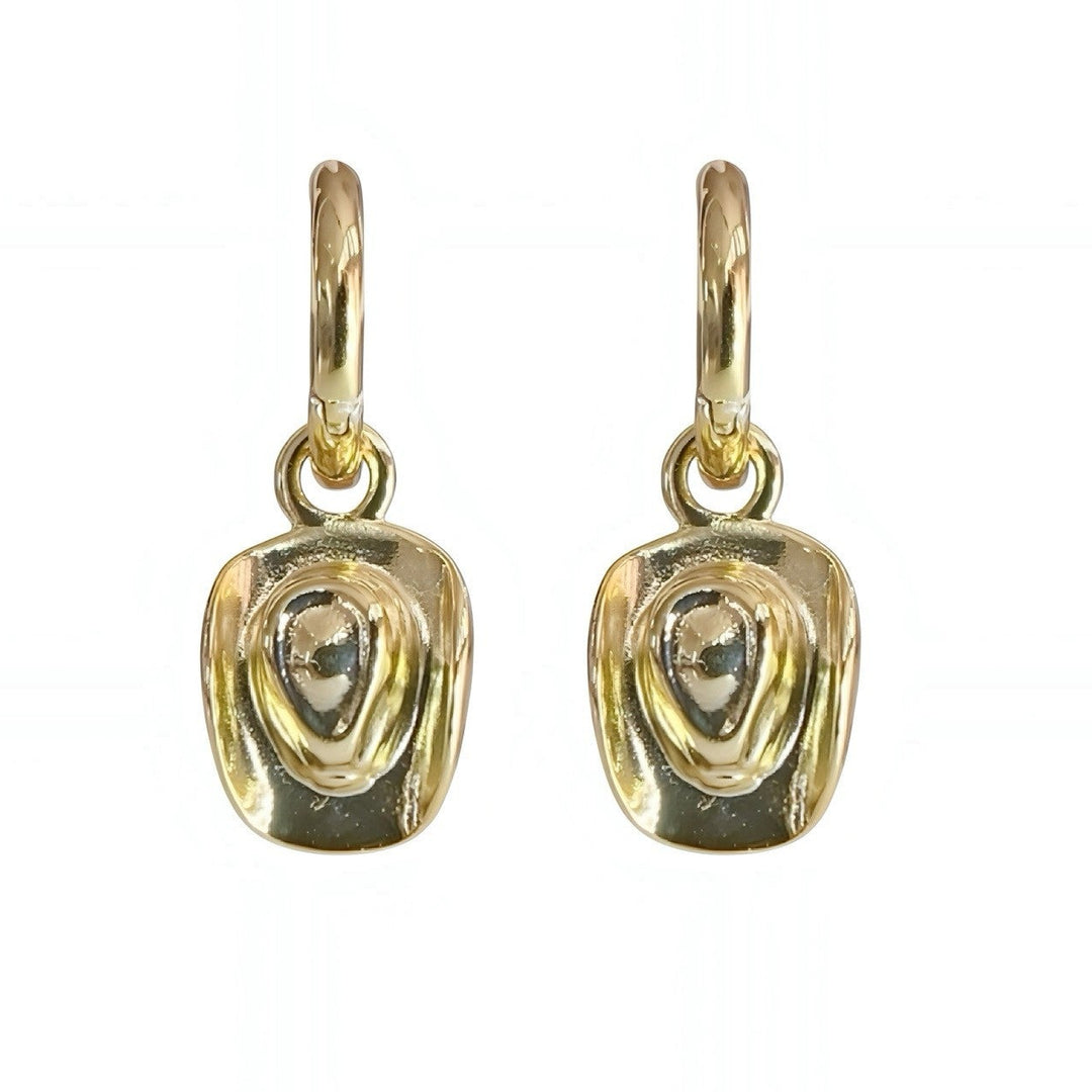 Cowboy Hat Huggie Earrings