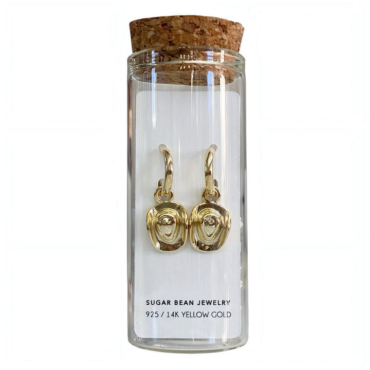 Cowboy Hat Huggie Earrings