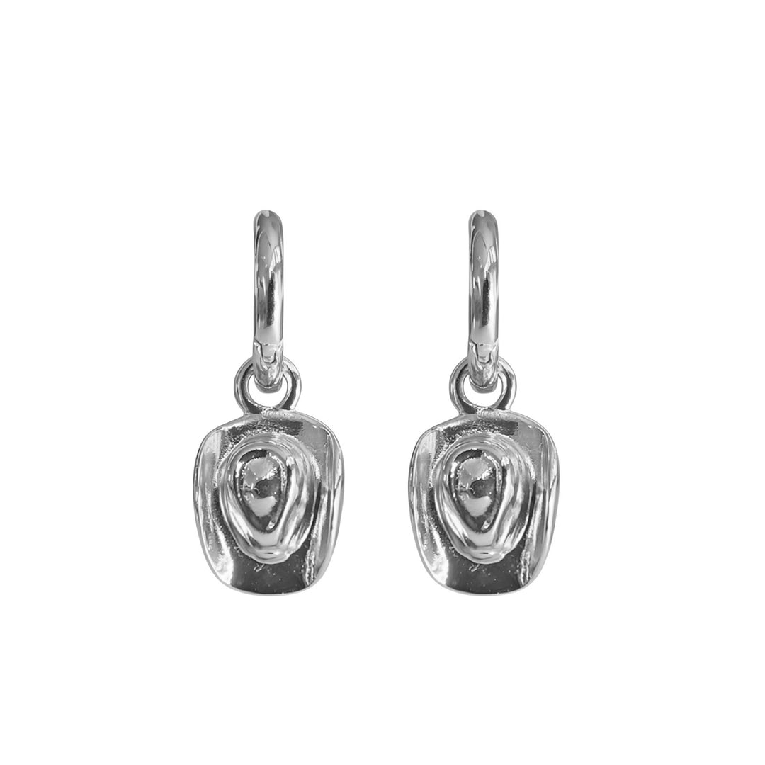 Cowboy Hat Huggie Earrings