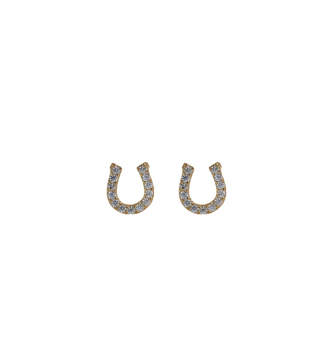 TINY HORSESHOE STUDS