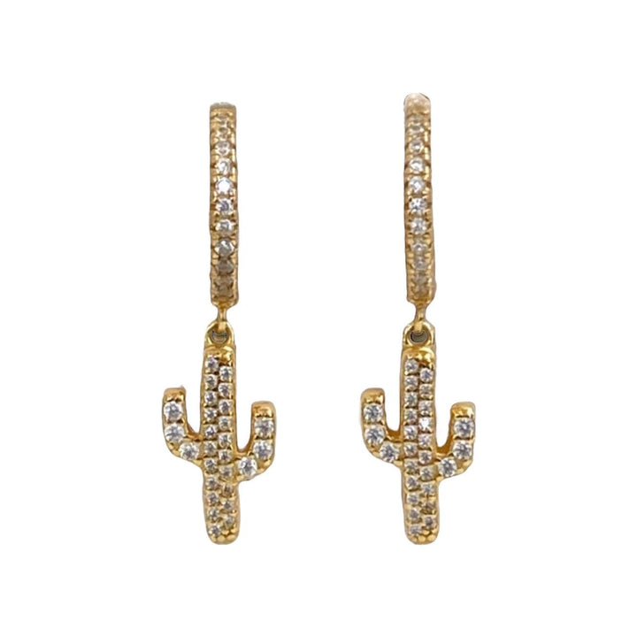 PRICKLY HUGGIE EARRINGS • STERLING SILVER WITH 14K GOLD OR RHODIUM PLATING