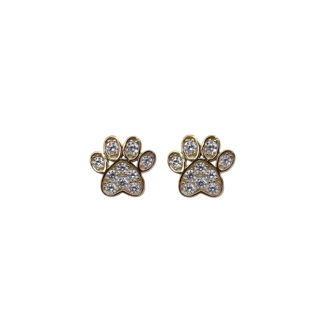 PAW PRINT STUD EARRINGS