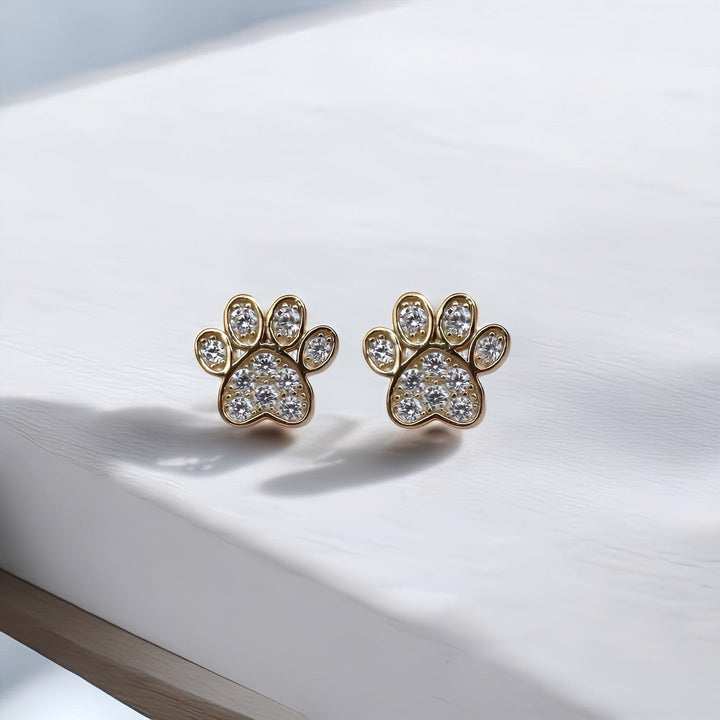 PAW PRINT STUD EARRINGS