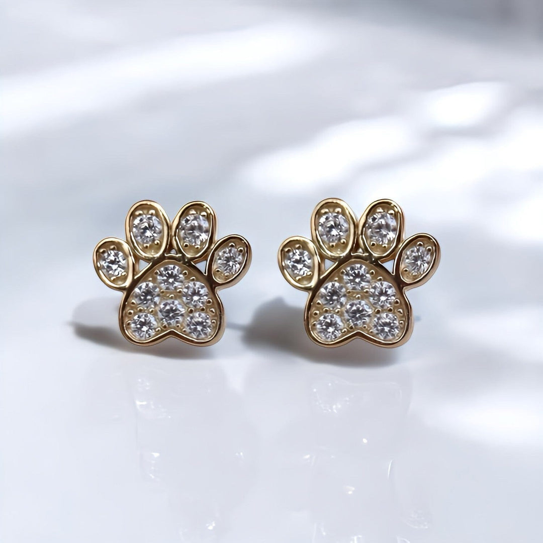 PAW PRINT STUD EARRINGS