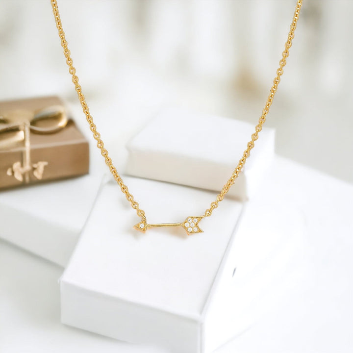 Mini Arrow Necklace – sterling silver arrow pendant necklace – Sugar Bean Jewelry