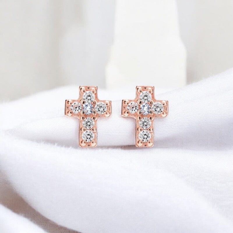 MINI CROSS STUDS