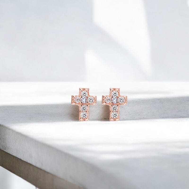 MINI CROSS STUDS