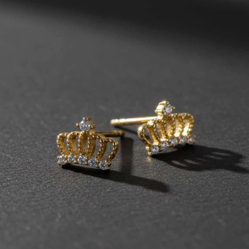 MINI CROWN STUDS